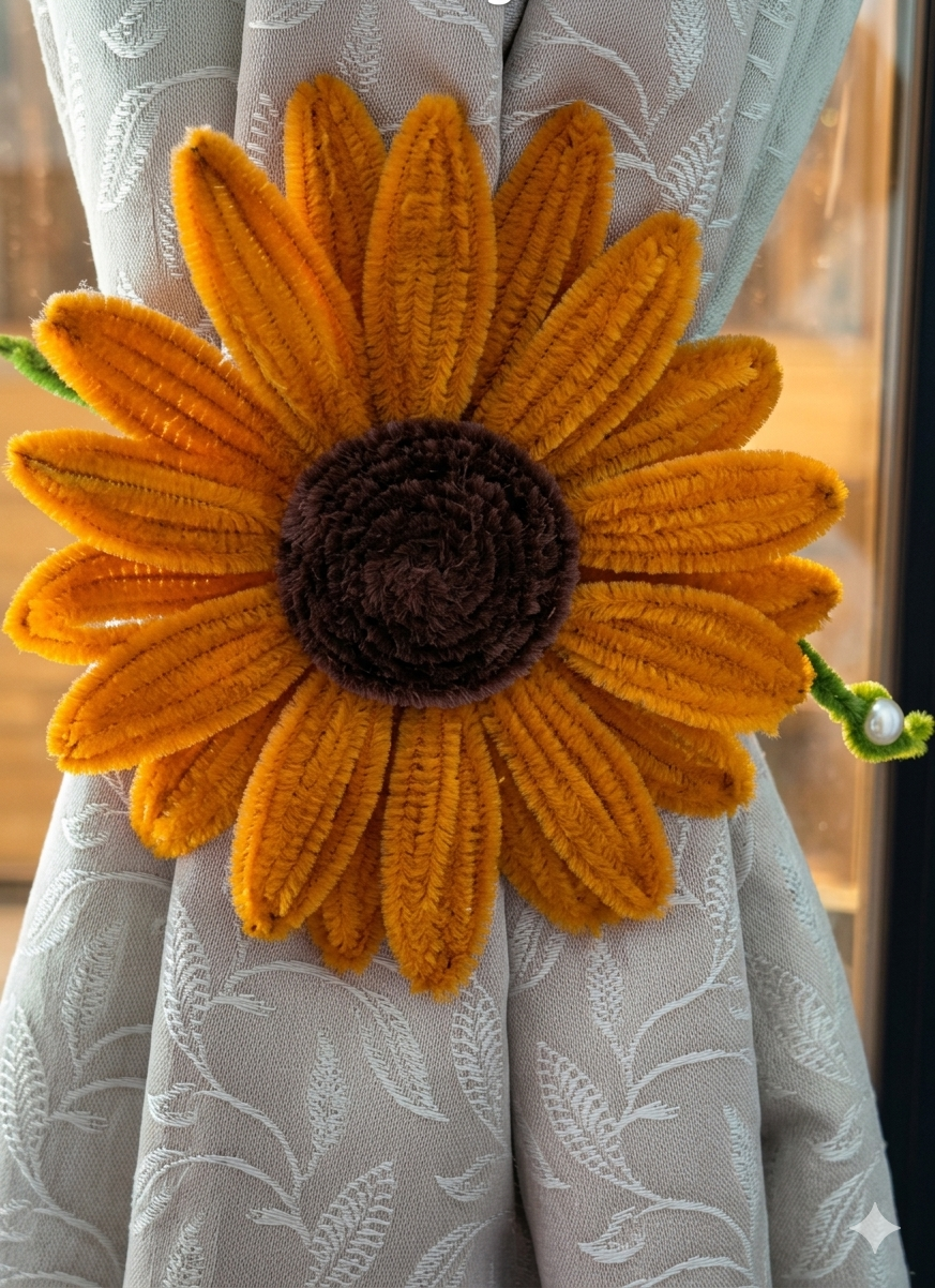 Curtain Holder (Sun flower)